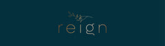 Logo of 'reign' on a dark blue background